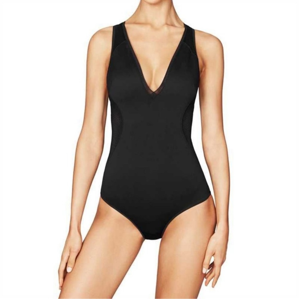 Stella McCartney Neoprene and Mesh One Piece Swimsuit